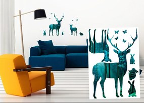 Διακοσμητικά αυτοκόλλητα τοίχου ελάφι - 50x70