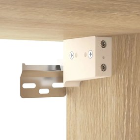 vidaXL Ντουλάπι Τοίχου Sonoma Δρυς 80x35x36,5 εκ. Επεξεργασμένο Ξύλο