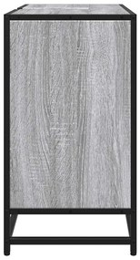 vidaXL Ντουλάπι νιπτήρα μπάνιου γκρι Sonoma 65x33x60 cm