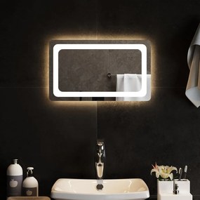 Καθρέφτης Μπάνιου με LED 50x30 εκ. - Διαφανές