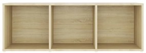 vidaXL Έπιπλα Τηλεόρασης 4 τεμ. Sonoma Δρυς 107x35x37 εκ. Μοριοσανίδα