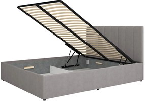 Επενδυμένο Kρεβάτι Mossa-Gkri-160 x 200