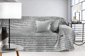 Ριχτάρι Τριθέσιος Polycotton Chenille Sydney Silver 180x300εκ. Guy Laroche