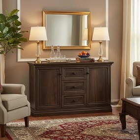 Μπουφές Mozart χρώμα καρυδί 121x40x76,5εκ 121x40x76.5 εκ.