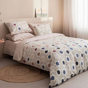 Σεντόνια Υπέρδιπλα (Σετ) Vesta Living Amanda 02 Μπεζ,Εκρού,Πολύχρωμο ΧΩΡΙΣ ΛΑΣΤΙΧΟ 240x260