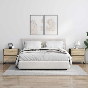 vidaXL Κομοδίνο Σονόμα 50 x 39.5 x 50 εκ. Επεξεργασμένο Ξύλο