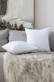 Stewehome Σετ 4 μαξιλαροθήκες με γέμιση σιλικόνης 100% βαμβακερές 40x40 cm