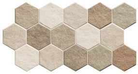 Karag Hex Πλακάκι Δαπέδου / Κουζίνας / Μπάνιου Ματ 51x26.5cm Stonehenge Τιμή τετραγωνικού 46€/ Συσκευασία 0,95m2, 7 τεμάχια