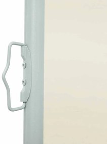 vidaXL Σκίαστρο Πλαϊνό Συρόμενο Βεράντας Κρεμ 120 x 500 εκ.