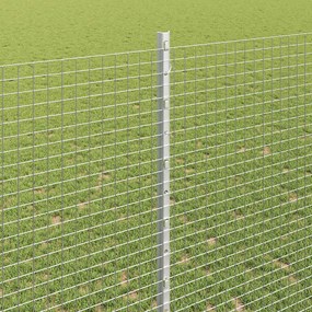 vidaXL Σιδερένιο πλέγμα με στήλη 50 x 1,4 μ PVC-Επικαλυμμένο Ατσάλι