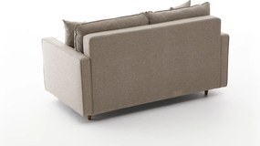 Διθέσιος Καναπές Κρέμα EVA 90x155x82