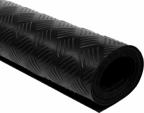 vidaXL Μάτ δαπέδου Μαύρο 1,5 x 2 m Λάστιχο