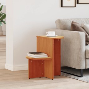 vidaXL Τραπεζάκι Πλευράς Καφέ κεριού 50 x 40 x 50 εκ
