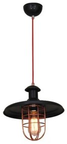Φωτιστικό κρεμαστό KURO μαύρο με πλέγμα Φ29 HL-238S-1P Homelighting-77-3040-Μαύρο 77-3040