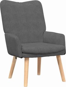 vidaXL Πολυθρόνα Σκούρο Γκρι 63 x 67 x 94 εκ. ύφασμα