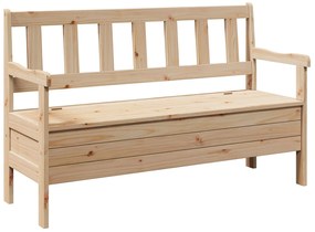 vidaXL Εξωτερικός Πάγκος 119x76x44 εκ Μασίφ ξύλο πεύκου