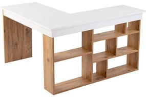 Γραφείο Vesper 241NRD1110 130x50x72cm White-Pine