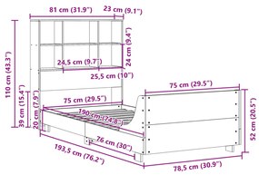 ΣΚΕΛΕΤΟΣ ΚΡΕΒ. ΧΩΡΙΣ ΣΤΡΩΜΑ ΛΕΥΚΟ 75X190 ΕΚ ΜΑΣΙΦ ΠΕΥΚΟ 3323714