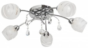 Rabalux Melissa Φωτιστικό Οροφής Πεντάφωτο Πλάτους 60cm Σε Χρώμιο 2622