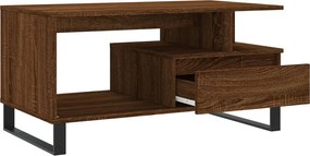 vidaXL Τραπεζάκι Σαλονιού Καφέ Δρυς 90x49x45 εκ. Επεξεργασμ. Ξύλο