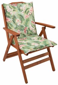 Μαξιλάρι Καρέκλας Με Πλάτη 50cm Be Comfy Flowers Green