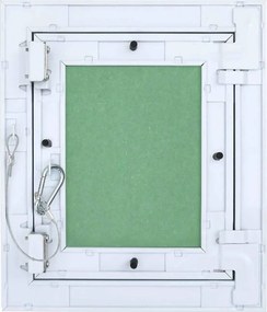 vidaXL Πάνελ Πρόσβασης Πράσινο και Ασημί 25 x 30 cm