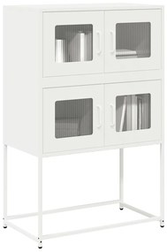Highboard Λευκό 68x39x107 cm Ατσάλι