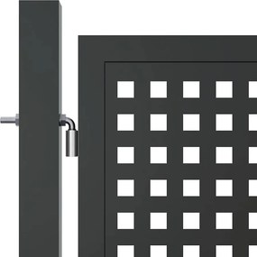 vidaXL Πόρτα Κήπου Ανθρακί 300x75 εκ. Ατσάλι
