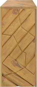 vidaXL Τραπέζι κονσόλας 110x35x75 cm από μασίφ ξύλο τικ
