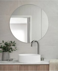 Stewehome Στρογγυλός καθρέφτης τοίχου 50 cm χωρίς πλαίσιο Λευκό