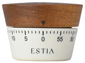 Estia Χρονόμετρο Κουζίνας Allure Αναλογικό 60 Λεπτών Ivory 01-32739