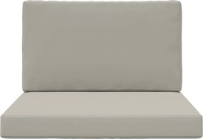 vidaXL Μαξιλάρι Καναπέ Εξωτερικού Χώρου 2 pcs Γκρι Πολυεστέρας