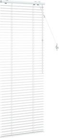 vidaXL Βενετσιάνικη Σκίαση Λευκό 65 x 160 εκ. 35 mm