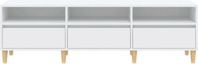vidaXL Έπιπλο Τηλεόρασης Λευκό 150x30x44,5 εκ. Επεξεργασμένο Ξύλο