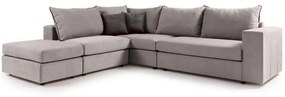 Corner Sofa LONDON Γκριζοκαφέ