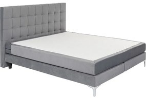 Κρεβάτι Boxspring Benito Star Γκρι 160x200εκ. 160x213x110εκ - Γκρι