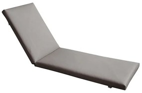 SUNLOUNGER Μαξιλάρι Ξαπλώστρας PVC Γκρι με Φερμουάρ &amp; Velcro (Foam Polyester)  196(78 118)x60x7cm Ε2017,81
