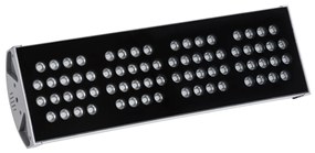 GloboStar® FLOOD-TENA 90226 Προβολέας Wall Washer για Φωτισμό Κτιρίων LED 144W 12240lm 10° DC 24V Αδιάβροχο IP65 L57 x W18 x H19.5cm RGBW DMX512 - Ασημί - 3 Years Warranty