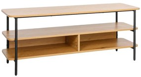 Έπιπλο Τηλεόρασης Μεταλλικό FL2504 Fylliana Black Oak χρώμα 120x36x50εκ 120x36x50 εκ.