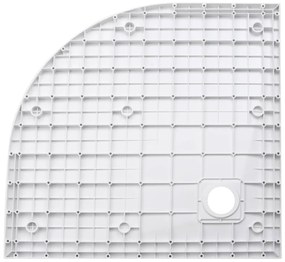 vidaXL Βάση Ντουζιέρας Λευκή 90 x 90 εκ. από SMC