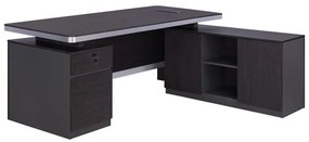 Επαγγελματικό γραφείο C2092R Δεξιά γωνία Rosewood 180x160x76 εκ. 180x160x76 εκ.