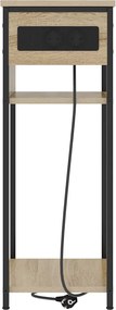 vidaXL Κομοδίνο Δρύς Sonoma 41 x 28 x 76 εκ. Επεξεργασμένο ξύλο