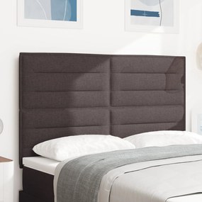 vidaXL Κεφαλάρι Γραμμές Σχεδίασης Σκούρο Καφέ 160 εκ Ύφασμα