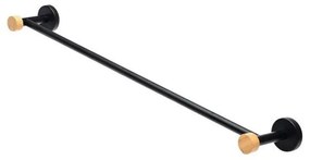 ESTIA ΠΕΤΣΕΤΟΘΗΚΗ ΕΠΙΤΟΙΧΙΑ BAMBOO ESSENTIALS ΜΟΝΗ ΜΕΤΑΛΛΙΚΗ 9x65.4x5.2 ΜΑΥΡΗ