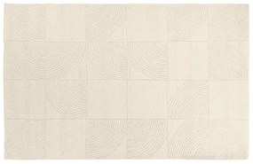 Χαλί Ορθογώνιο Κρεμ Κύκλοι 230x160cm Χειροποίητο Yudino 420319 Eglo 420319