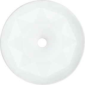 vidaXL Νιπτήρας Λευκός 36 x 14 εκ. Κεραμικός