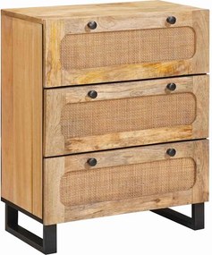 vidaXL Πλαϊνό γραφείο Καφέ 60 x 33 x 75 cm Στερεό ξύλο μάνγκο