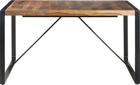 vidaXL Τραπεζαρία 140 x 140 x 75 εκ. από Μασίφ Ξύλο