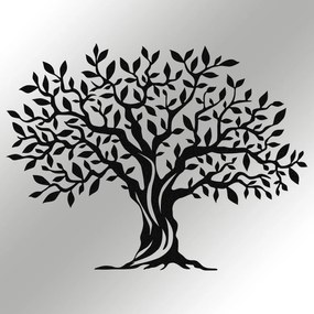 Decorative Metal Wall Accessory Yaprak Dokumu - M0111 Black