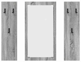 vidaXL Τοίχου Κρεμάστρα Επιτοίχιο Γκρι sonoma 96 x 1.5 x 90 εκ
